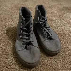 Hi Sk8 Vans All Gray- Men size 10